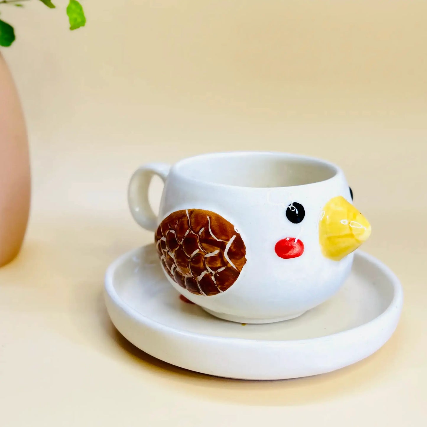 Yellow Bird Cup and Saucer Set