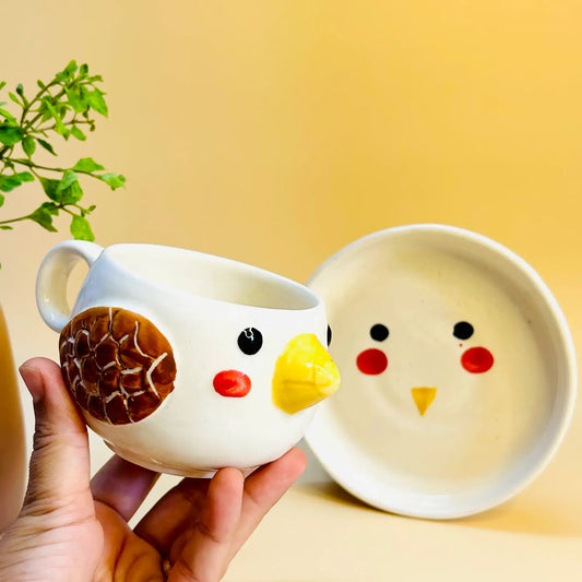 Yellow Bird Cup and Saucer Set
