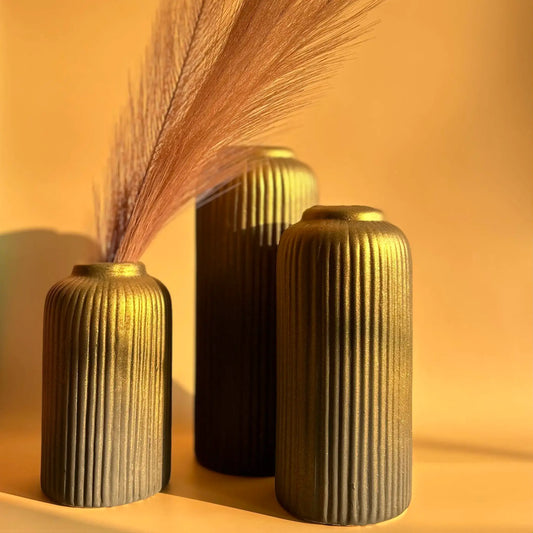 Glazed Ribbon Vase - Combo