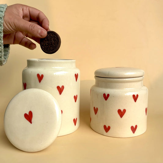 Heart Snacks Airtight Jar