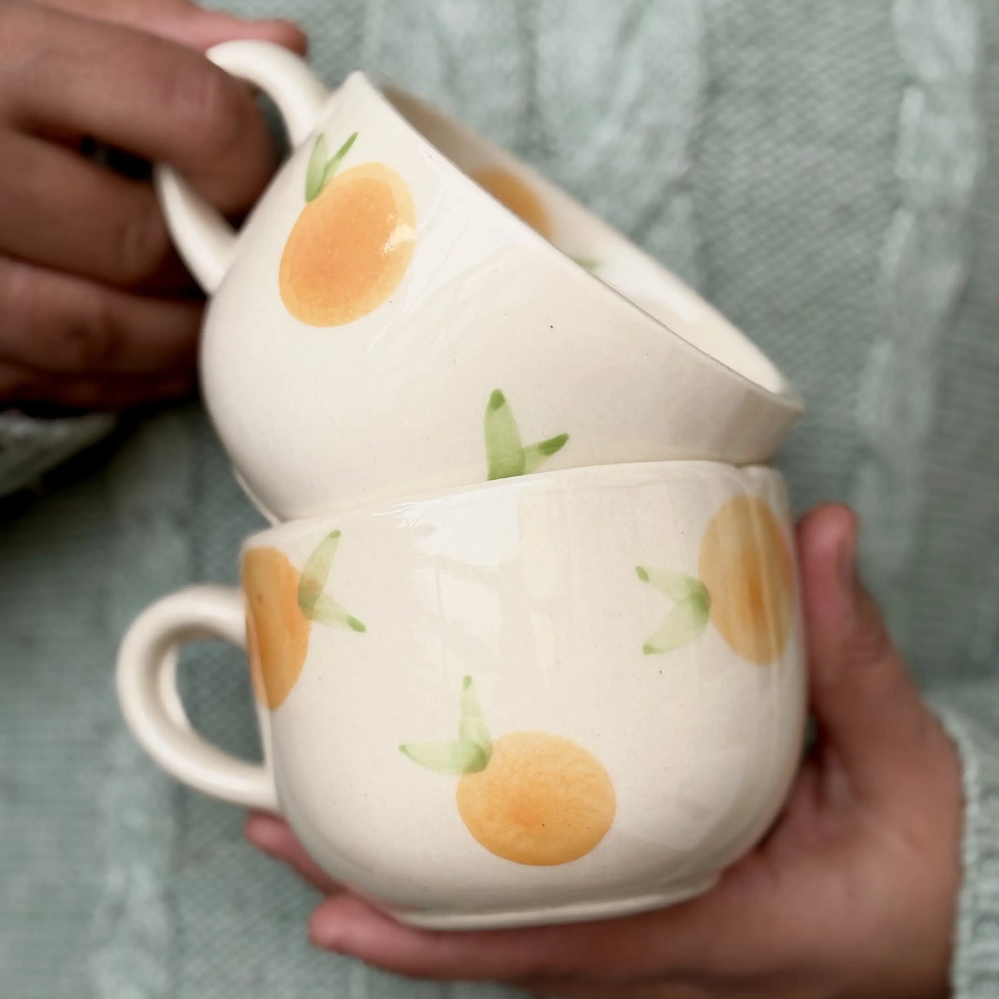 Orange Cappuccino Mug