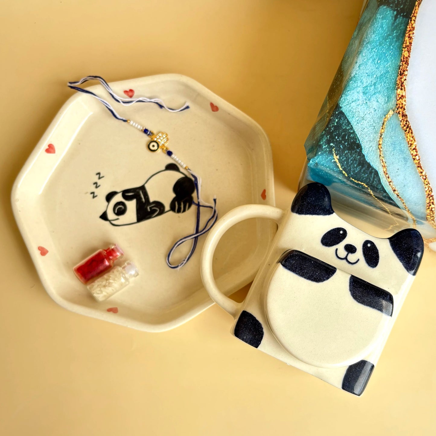 Panda Rakhi Hamper