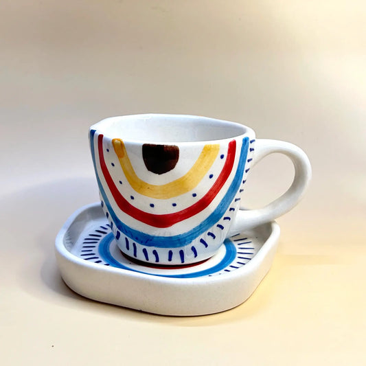 Evil Rainbow Cup & Saucer Set