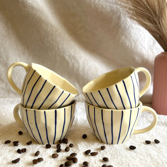 Blue Strip Line Cup